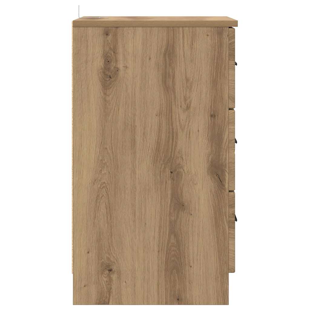 Bedside Cabinet Artisan oak 38 x 38 x 66 cm Engineered wood